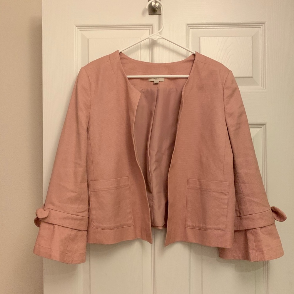Dusty pink 3/4 sleeve Loft jacket - L